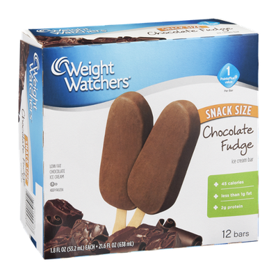 Weight Watchers Chocolate Fudge Ice Cream Bars - 12 CT