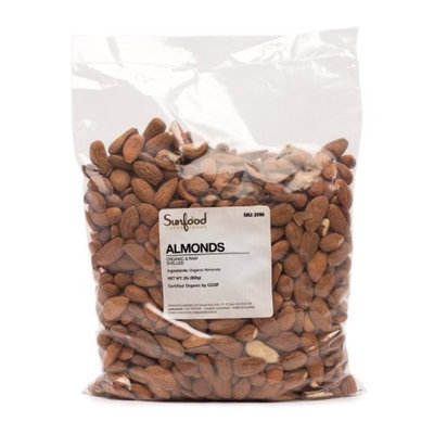 Sunfood Almonds, Certified Organic, Vegan, Raw, 2lbs