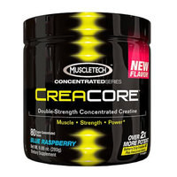 MuscleTech CreaCore Concentrate Creatine Powder, Blue Raspberry, 9.88 oz