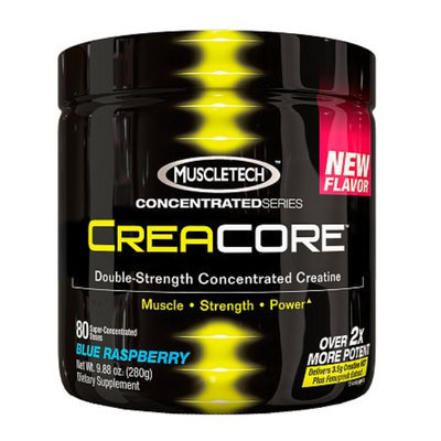 MuscleTech CreaCore Concentrate Creatine Powder, Blue Raspberry, 9.88 oz