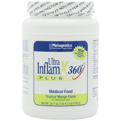 Metagenics UltraInflamX Plus 360 Supplement, Mango, 25.7 Ounce