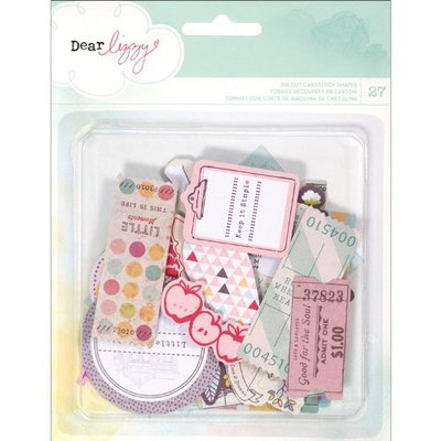 American Crafts Dear Lizzy 5th & Frolic Cardstock Die-Cut Shapes 27/Pkg-