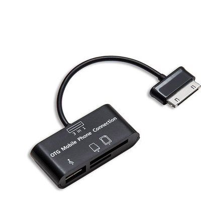 Connectland OTG Mobile Phone USB Hub and Card Reader For Samsung Galaxy Tablets