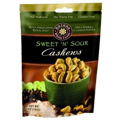 Kazana Whole Foods Exotic Cashews, Sweet N Sour, 5 oz