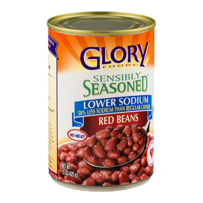 Glory Foods Sensibly Seasoned Red Beans Lower Sodium