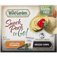 Wild Garden Traditional Hummus & Veggie Chips Snack Pack, 2.36 oz, (Pack of 30)