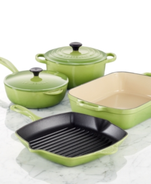 Le Creuset Signature 6-Piece Cookware Set Color: Palm