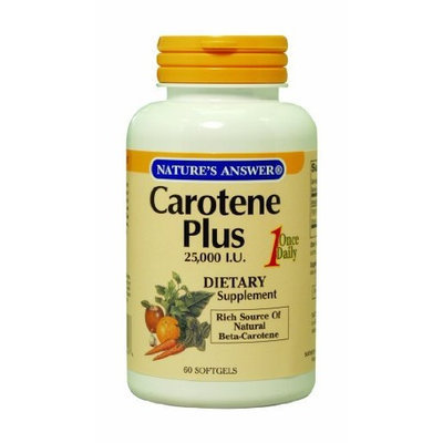 Nature's Answer Carotene Plus 25,000 Iu, 60-Count