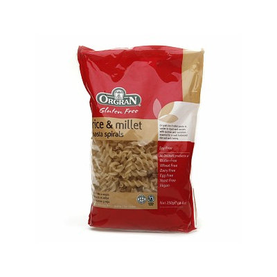 Orgran Stone Ground Rice & Millet Spiral Pasta