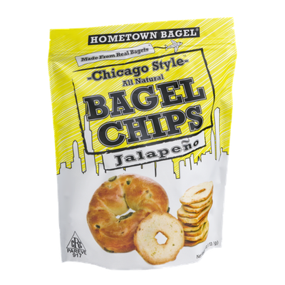 Hometown Bagel Chicago Style Bagel Chips Jalapeno