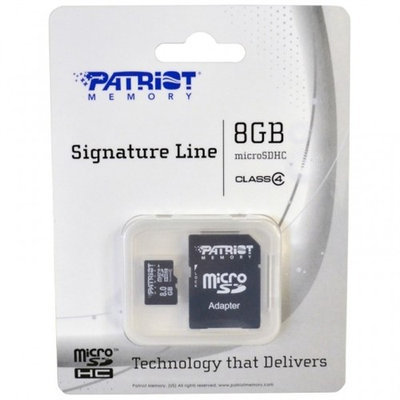 Patriot Memory PATRIOT SIGNATURE FLASH, 8GB SDHC CLASS 4