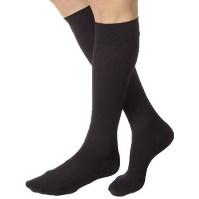 Jobst Relief 15-20 mmHg Closed Toe Knee High Unisex Support Sock Size: Small, Color: Black