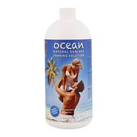 1 Quart of Ocean Professional Salon Sunless Tanning Solution with 8.5% DHA and Medium Bronzer Color Guide