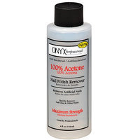 ONYX Professional 100% Acetone Nail Polish Remover, 4 fl oz