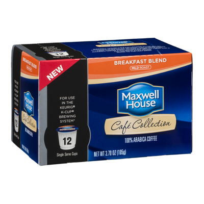 Maxwell House Cafe Collection Breakfast Blend Single Serve Cups
