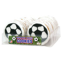 The Wild Baker Wild Baker Soccer Balls Decorated Cookies Tray (24 Cookies)