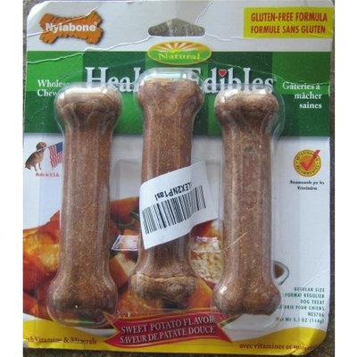 Nylabone Healthy Edible Bone, Sweet Potato, Regular, Triple Pack