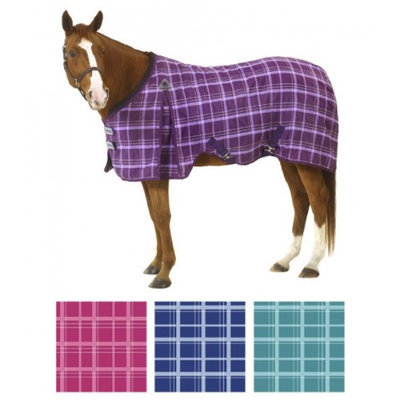 Equiessentials EZ-Care Light Plaid Stable Sheet 72