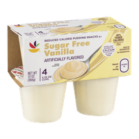 Ahold Pudding Snacks Sugar Free Vanilla - 4 CT