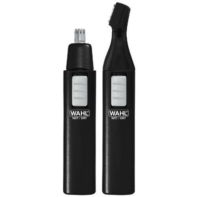 Wahl 5567-6001 Ear, Nose and Brow Dual Pack, Multi-head Trimmer, Black