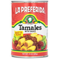 La Preferida Tamales Beef & Pork, 15-Ounce (Pack of 12)