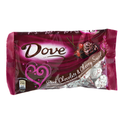 Chocolate Heart Promises Dark Chocolate & Cherry Swirl Valentine's Day Candy