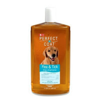 8In1 Pet Products Perfect Coat Flea and Tick Shampoo for Dogs, 32 Ounce Bottle, Fresh Scent