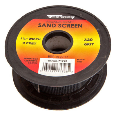 Forney 71728 Sand Screen 320-Grit 1-1/2-Inch-by-9-Feet Roll