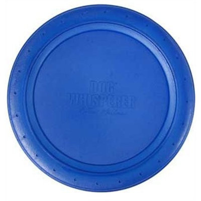 Romp! Dog Whisperer with Cesar Millan Fetch & Catch Flying Disc, Durable, Chewlastic Rubber Dog Toy (Colors Vary)