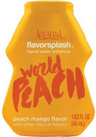 Aquafina FlavorSplash Liquid Water Enhancement World Peach Peach Mango