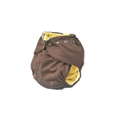 Kissaluvs Kissa's One Size All-In-One Diaper, Chocolate