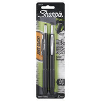 Sharpie Pens, Retractable, Fine Point, Black, 2 pens
