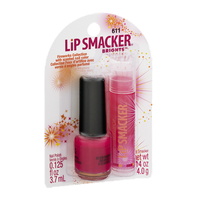 Lip Smacker Brights Fireworks Collection Nail Polish and Lip Smacker (611)
