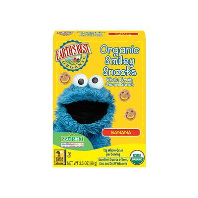 Earth's Best Sesame Street Organic Smiley Snacks Banana