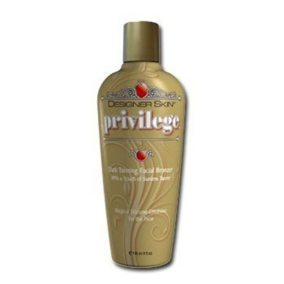 Designer Skin Privlege Dark Facial Bronzer Privilege Face Tanning Lotion Fragrance Free 4 oz