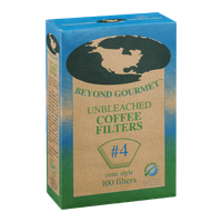 Beyond Gourmet Cone Style #4 Coffee Filters Unbleached - 100 CT