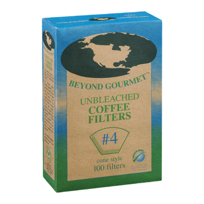Beyond Gourmet Cone Style #4 Coffee Filters Unbleached - 100 CT