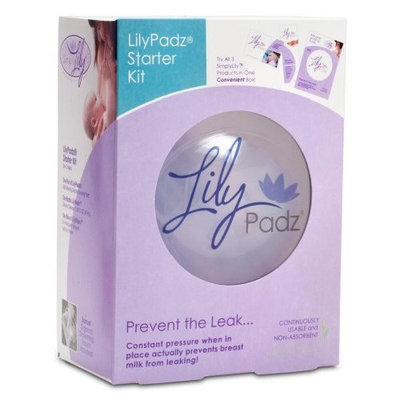 LilyPadz Reusable Silicone Nursing Pads Starter Kit Single Pair Large Size