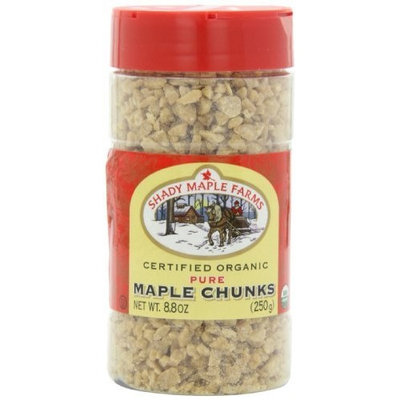 Shady Maple Farms Organic Maple Sugar, Chunks, 8.8-Ounce Bottle (Pack of 3)