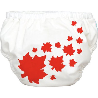 Winc Design Limited Charlie Banana Extraordinary Training Pants, Maple Leaf on White