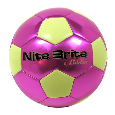 Baden Nite Brite Soccer Ball, Royal/Glow Green - Size 4