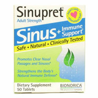 Sinupret By Bionorica Sinupret Bionorica Sinus Immune Support Adult Strength 50 Tablets