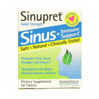 Sinupret By Bionorica Sinupret Bionorica Sinus Immune Support Adult Strength 50 Tablets