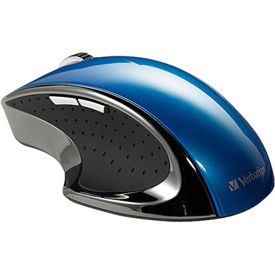 Verbatim 97593 Ergo Desktop Mouse 3inx4-1/4inx1-1/2in Blue