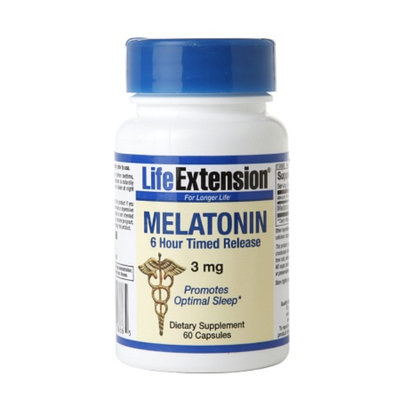 Life Extension Melatonin 3mg, Timed Release, Tablets, 60 ea