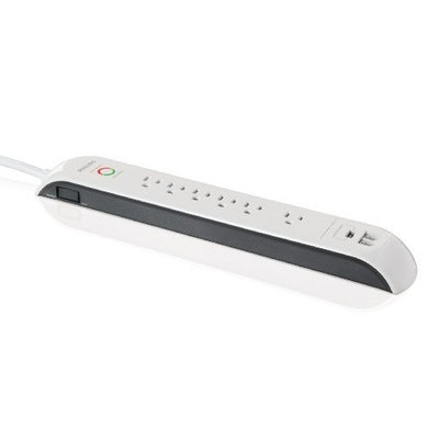Philips SPP4069A/17 Home Office Surge Protector with 6 Outlets, 1000J, 1-USB Charging Port (Discontinued by Manufacturer)