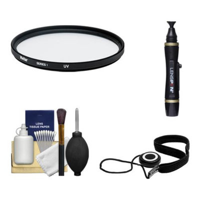 Vivitar 52mm UV Multi-Purpose Glass Filter + LensPen + CapKeeper + Lens Cleaning Kit for Canon, Nikon, Sony, Olympus & Pentax Lenses