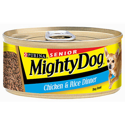 Mighty Dog Senior Chicken & Rice Dinner Dog Food, 5.5 oz