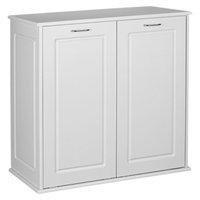 Household Essentials Design Trends Tilt-Out Cabinet Hamper with Removable Bags - White
