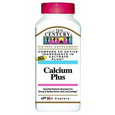21st Century Calcium Plus Capsules, 120 Count (Pack of 2)